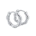 Aros de Plata Esterlina 925 Argollas Pequeñas Tubo Lisas