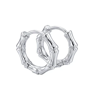 Aros de Plata Esterlina 925 Argollas Pequeñas Tubo Lisas