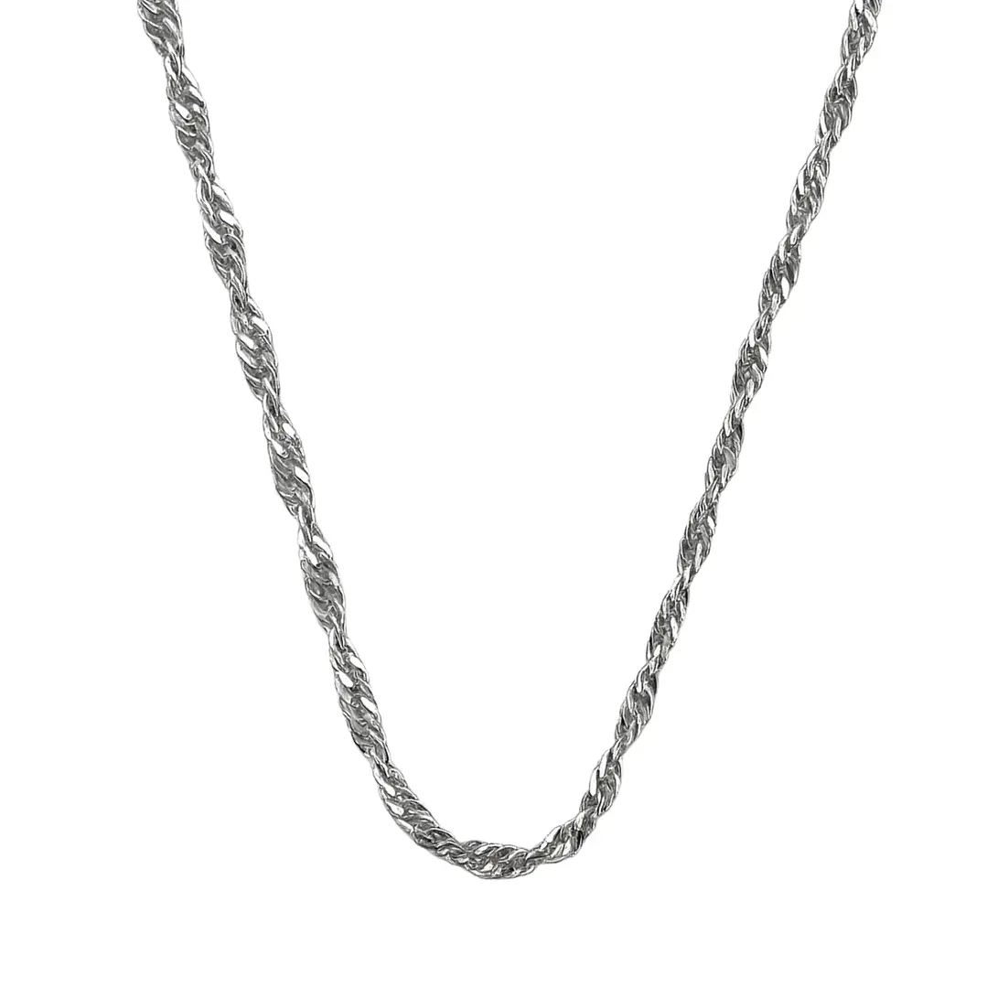 Cadena de Plata Esterlina 925 Singapure 2