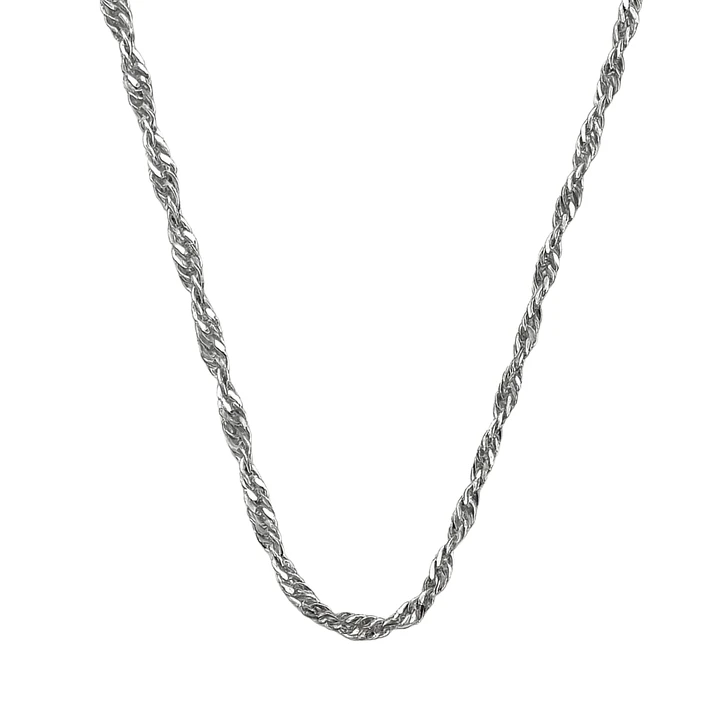 Cadena de Plata Esterlina 925 Singapure 2