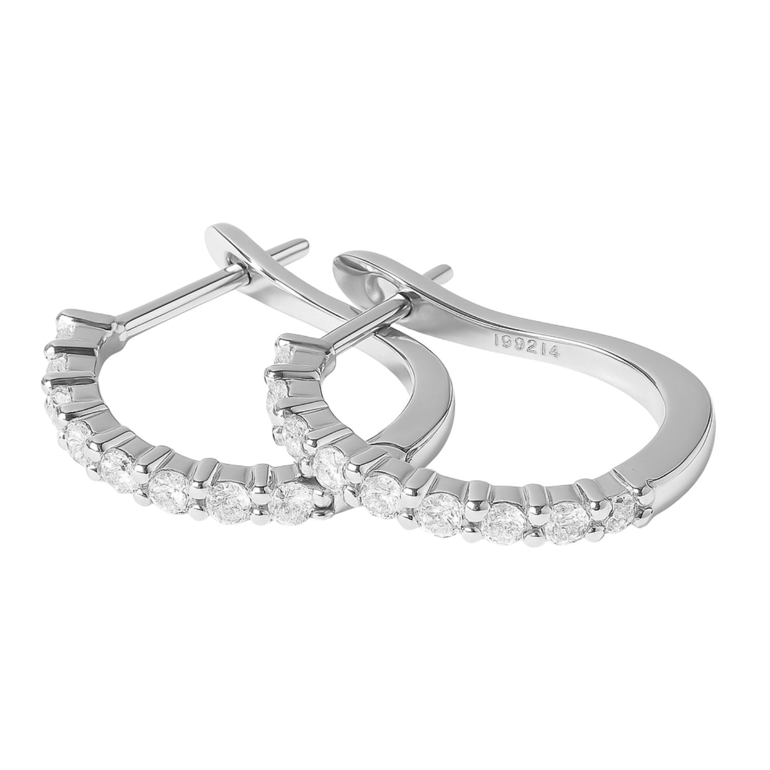 Aros Oro 18kt Diamantes 37 Pts es G/VS Corte Brillante 30074 3