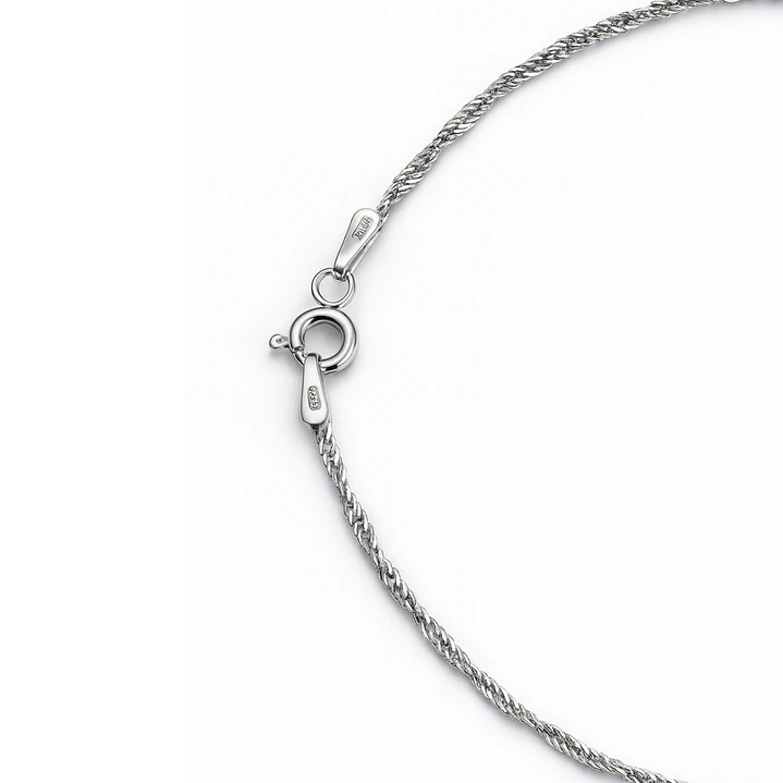 Cadena de Plata Esterlina 925 Singapure 3