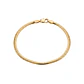 Pulsera de Plata Esterlina 925 Revestida en Oro Amarillo 18kt Cola Serpiente - Miniatura 1
