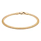 Pulsera de Plata Esterlina 925 Revestida en Oro Amarillo 18kt Cola Serpiente - Miniatura 2