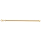 Pulsera de Plata Esterlina 925 Revestida en Oro Amarillo 18kt Cola Serpiente - Miniatura 3