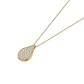 Collar de Oro 18Kt  Gota Diamantes 36Pts - Miniatura 1