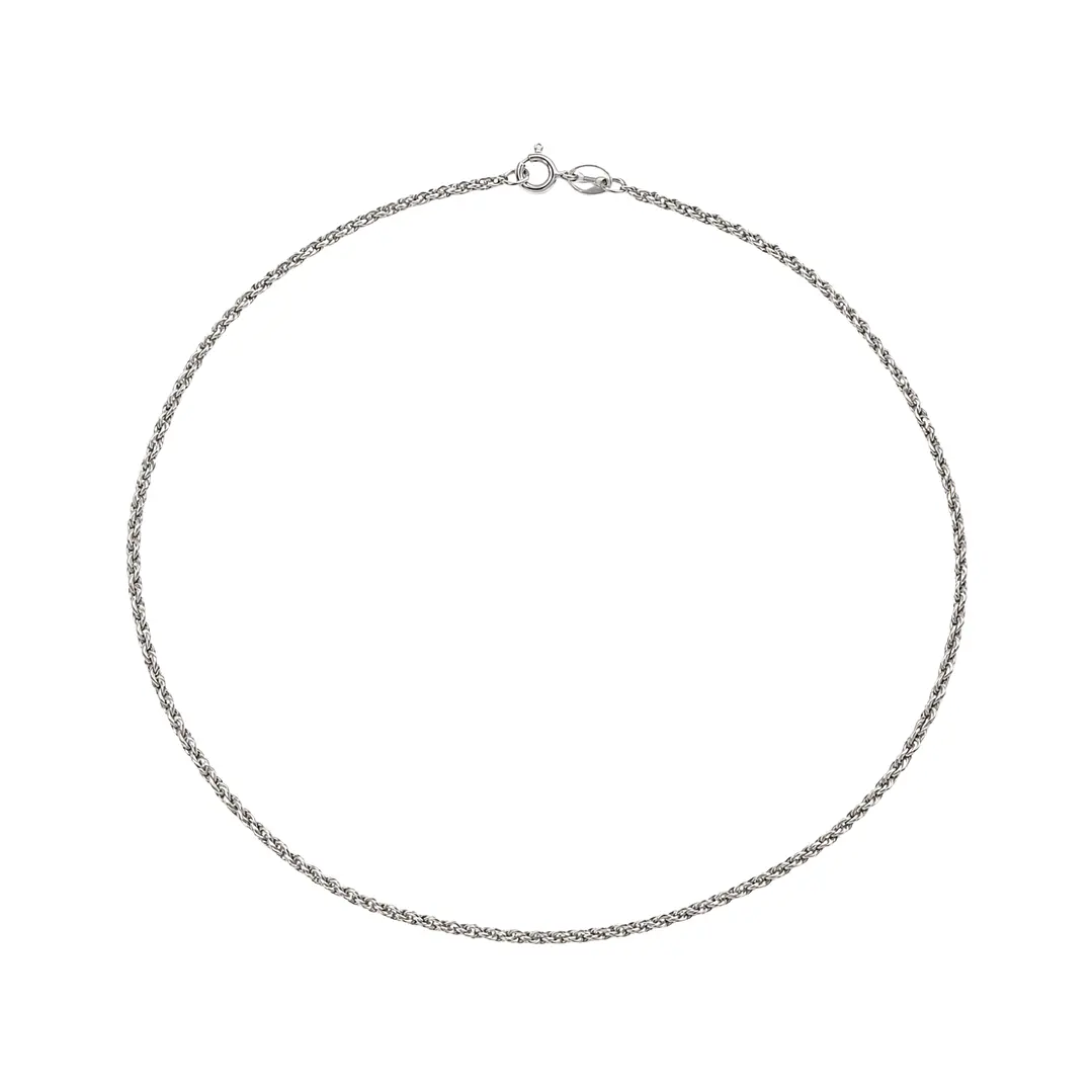 Cadena de Plata Esterlina 925 Turbillon Delgada 1