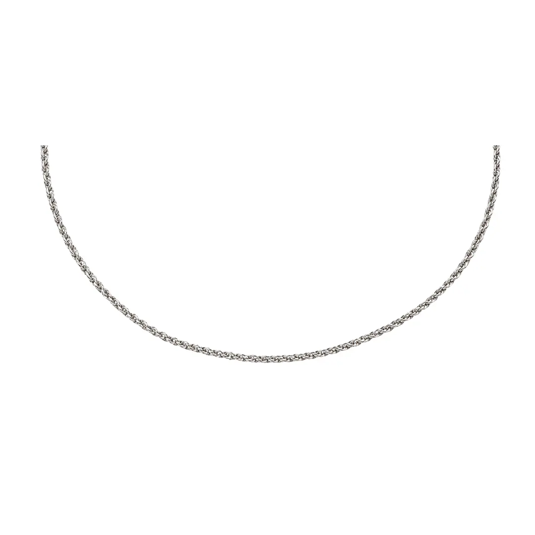 Cadena de Plata Esterlina 925 Turbillon Delgada 2