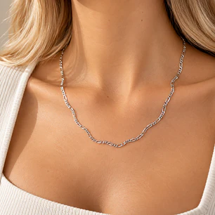 Cadena de Plata Esterlina 925 Cartier 1X3/2 Grande