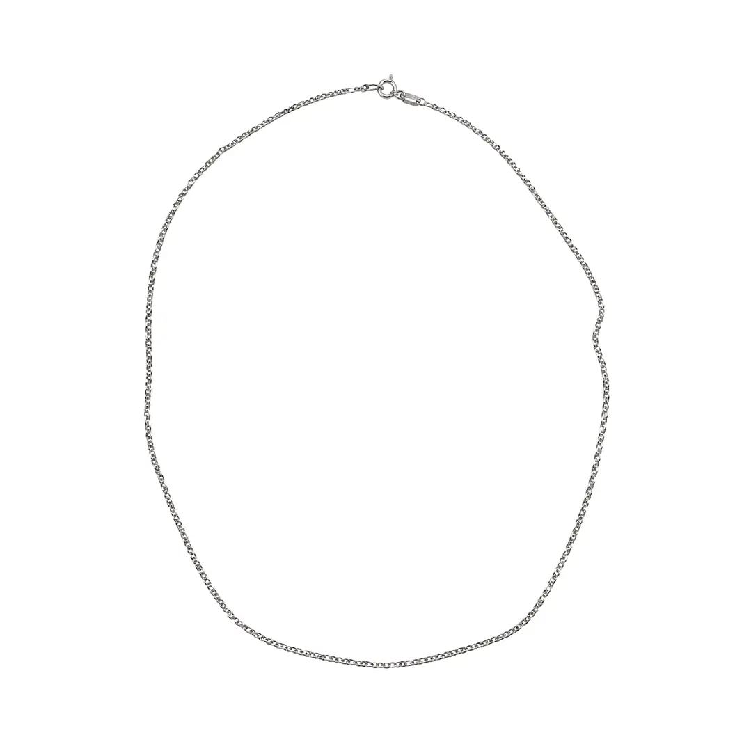 Cadena de Plata Esterlina 925 Cartier 1X3 1cm Ancha 1