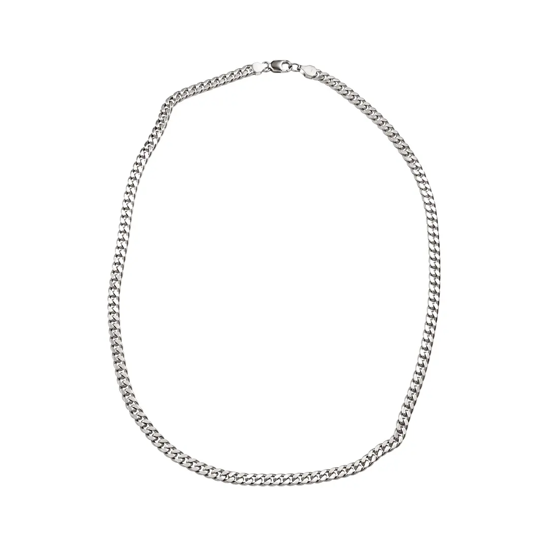 Cadena de Plata Esterlina 925 Groumet 4cm Ancha 1