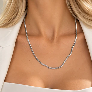 Cadena de Plata Esterlina 925 Groumet 3cm Ancha