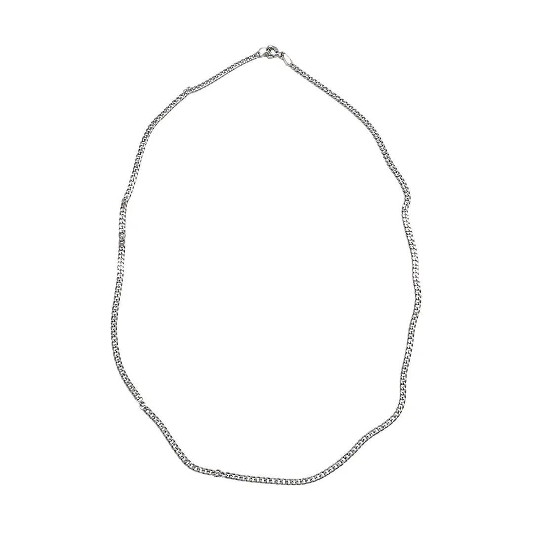 Cadena de Plata Esterlina 925 Groumet 2cm Media 1