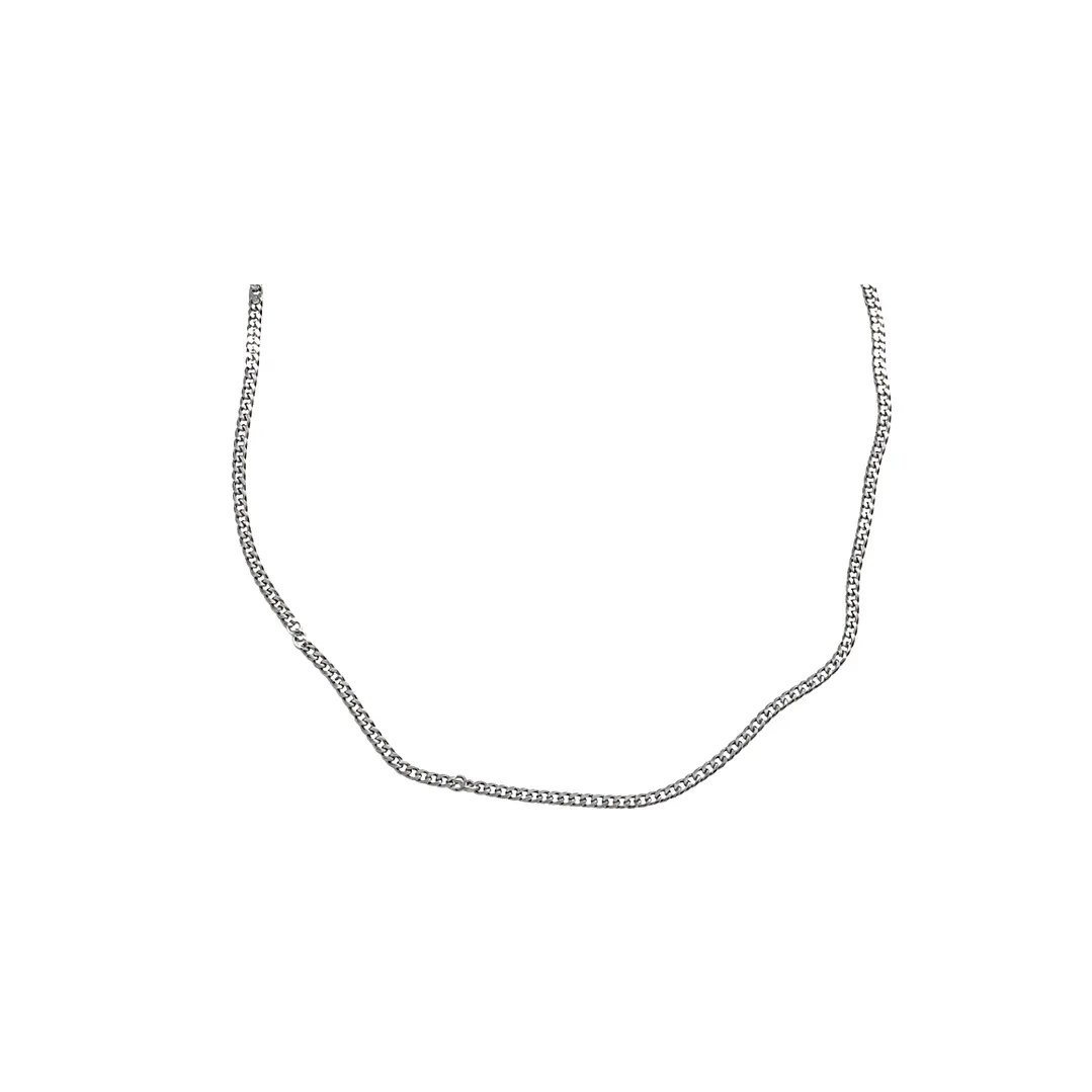 Cadena de Plata Esterlina 925 Groumet 2cm Media 2