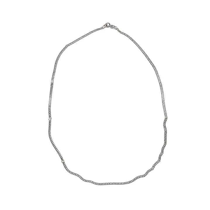 Cadena de Plata Esterlina 925 Groumet 2cm Media Larga 1