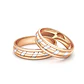 Par Argollas Matrimonio Oro Miel y Blanco 18kt King 5,0mm - Miniatura 2