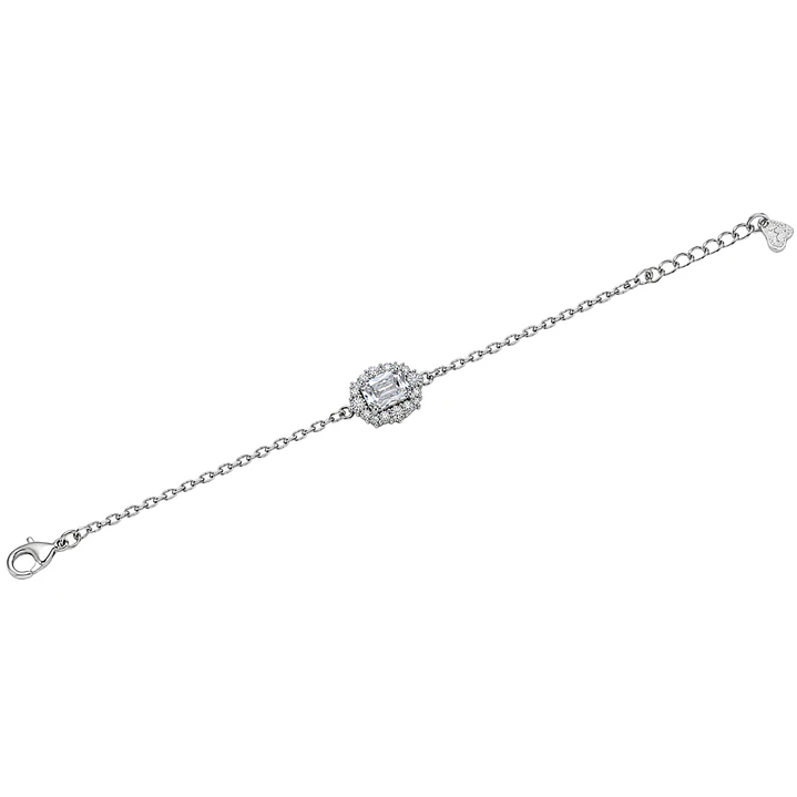 Pulsera de Plata Esterlina 925 Baguette Enmarcado Circón 3