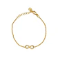 Pulsera de Plata Esterlina 925 Revestido en Oro Amarillo 18kt Infinito Circón - Miniatura 1