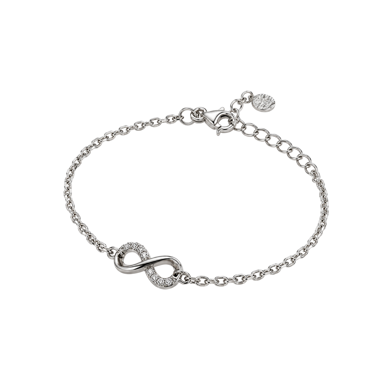 Pulsera de Plata Esterlina 925 Infinito Circón 2