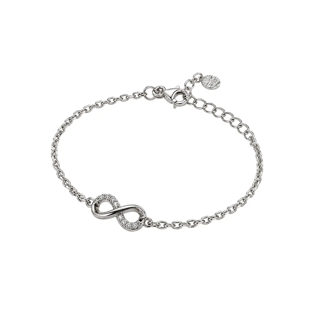 Pulsera de Plata Esterlina 925 Infinito Circón 2