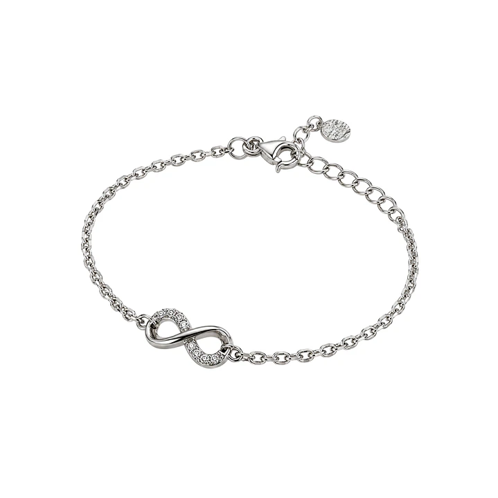 Pulsera de Plata Esterlina 925 Infinito Circón 2