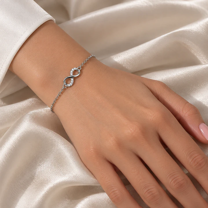 Pulsera de Plata Esterlina 925 Infinito Circón 4