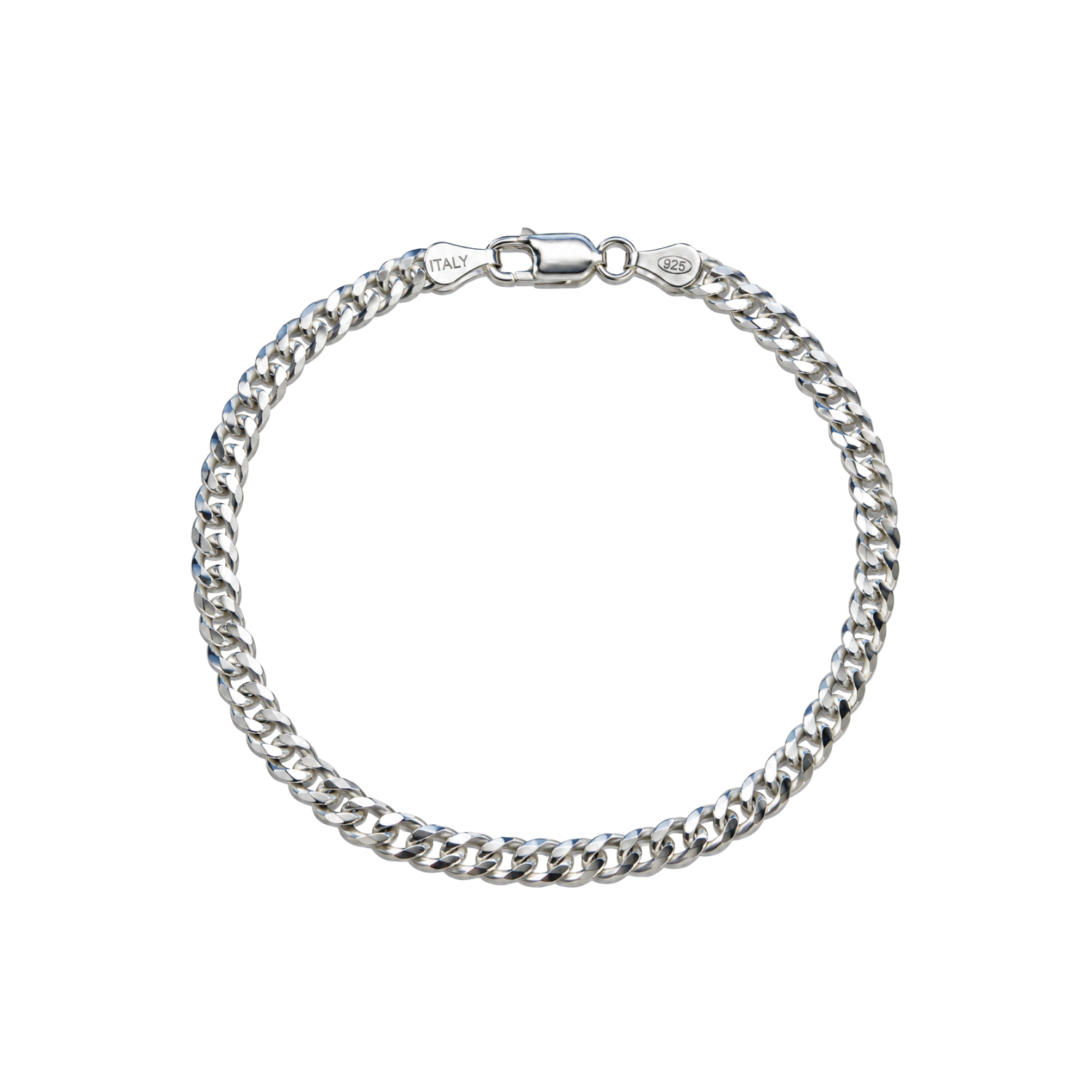 Pulsera de Plata Esterlina 925 Groumet 4MM 1