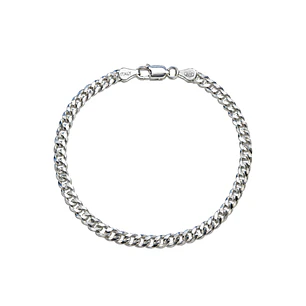 Pulsera de Plata Esterlina 925 Groumet 4MM