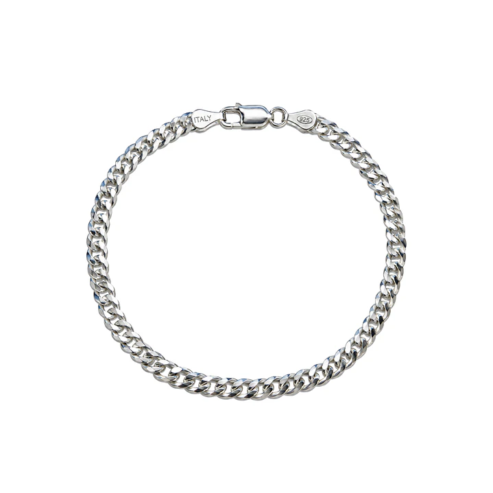 Pulsera de Plata Esterlina 925 Groumet 4MM 1