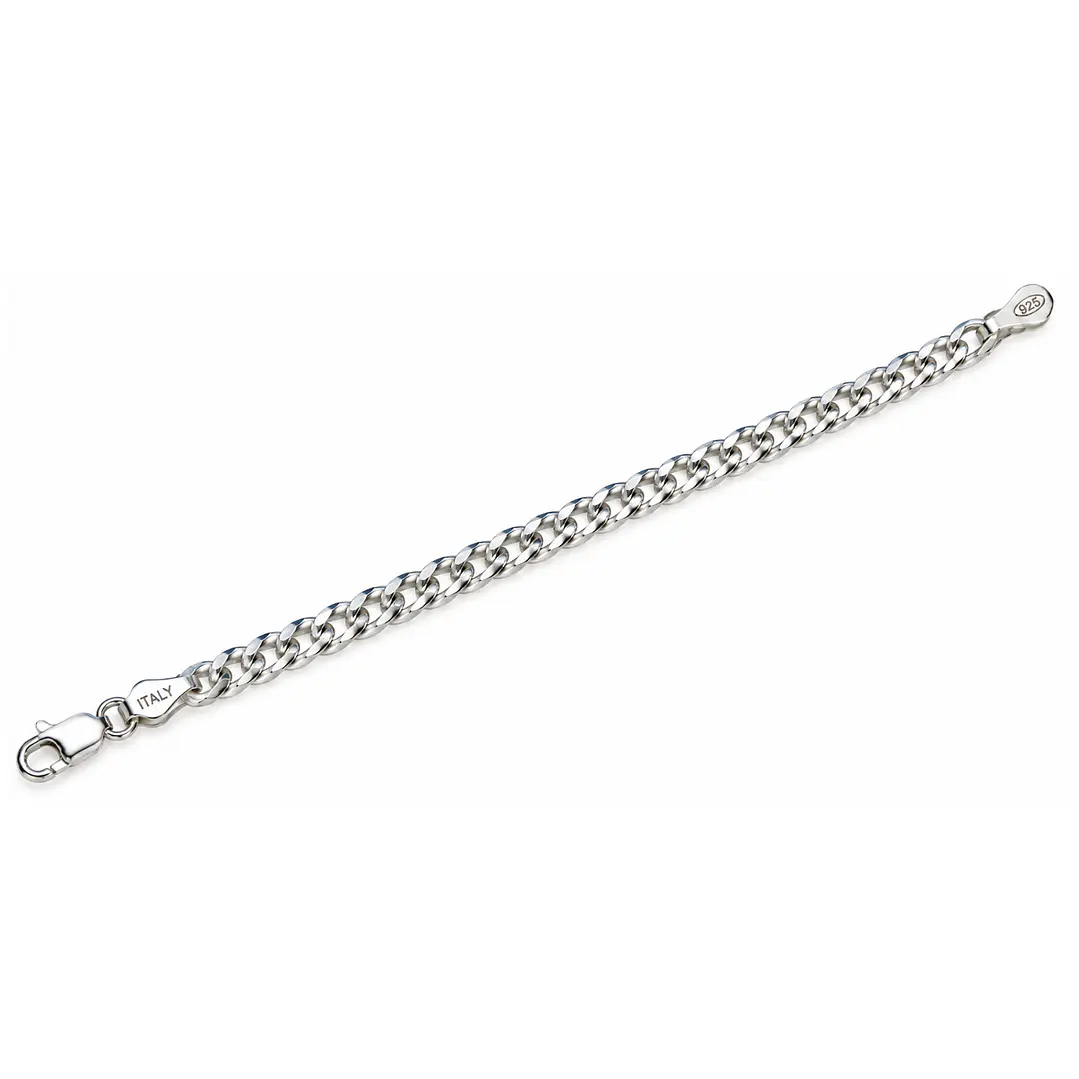 Pulsera de Plata Esterlina 925 Groumet 4MM 3