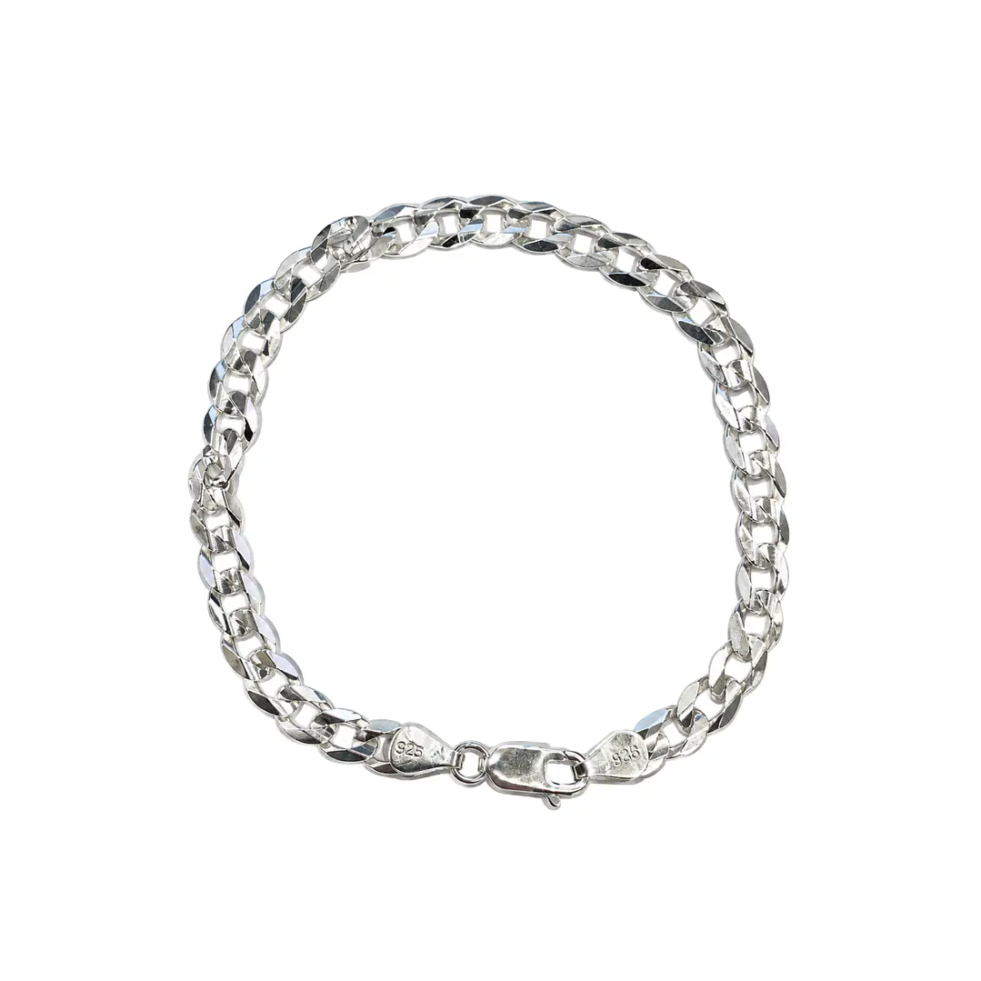 Pulsera de Plata Esterlina 925 Groumet 5MM 1