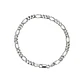 Pulsera de Plata Esterlina 925 3-1 Eslabones Planos - Miniatura 1