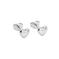 Aros de Plata Esterlina 925 Corazón Liso - Miniatura 2
