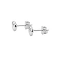 Aros de Plata Esterlina 925 Corazón Liso - Miniatura 3