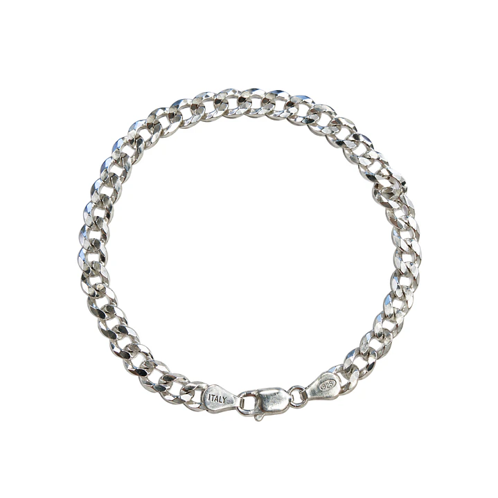 Pulsera de Plata Esterlina 925 Groumet 5MM Larga 1