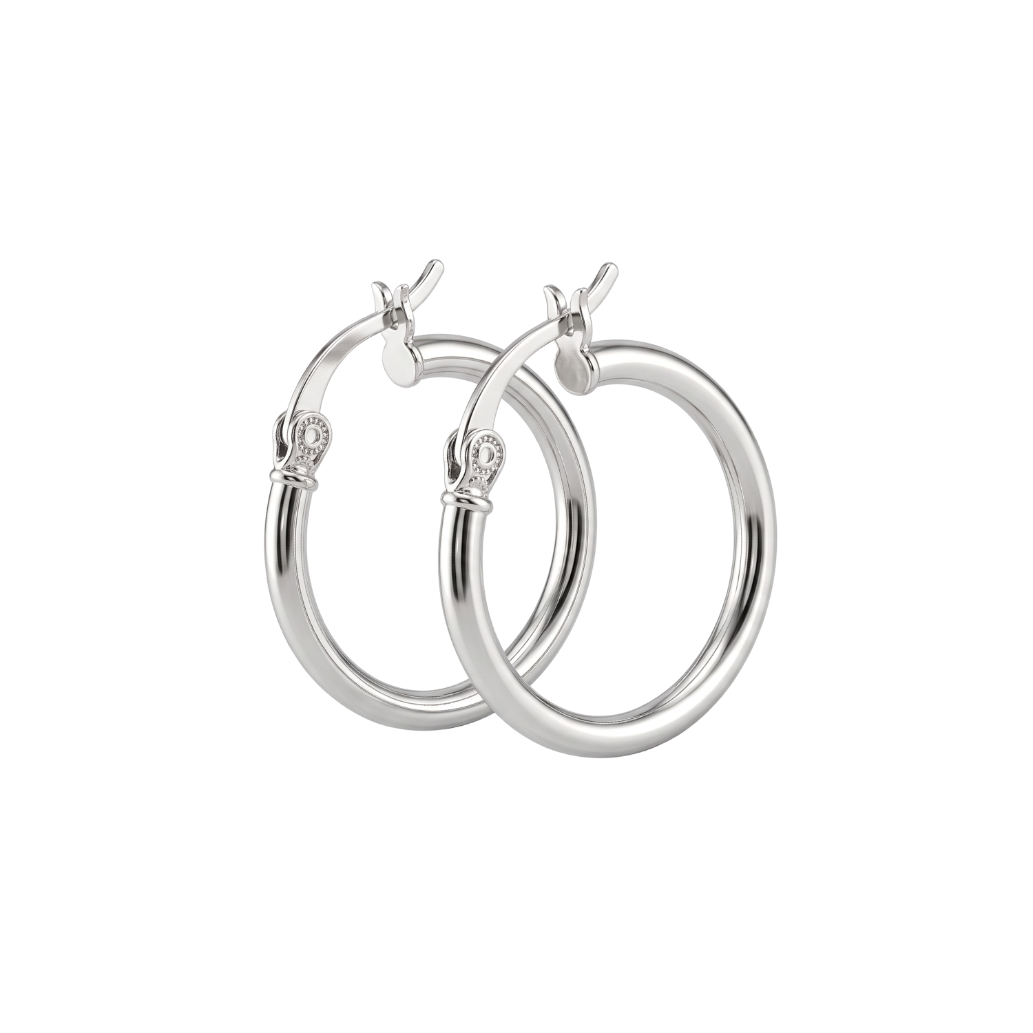 Aros de Plata Esterlina 925 Argollas Lisas Regular 1