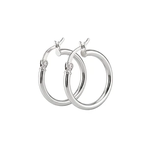 Aros de Plata Esterlina 925 Argollas Lisas Regular
