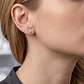 Aros de Plata Esterlina 925 Trebol Miniatura Circón - Miniatura 4