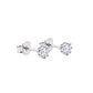 Aros de Plata Esterlina 925 Punto Circón Pequeño - Miniatura 3