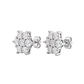 Aros de Plata Esterlina 925 Copo de Hielo Circón - Miniatura 1
