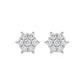 Aros de Plata Esterlina 925 Copo de Hielo Circón - Miniatura 2