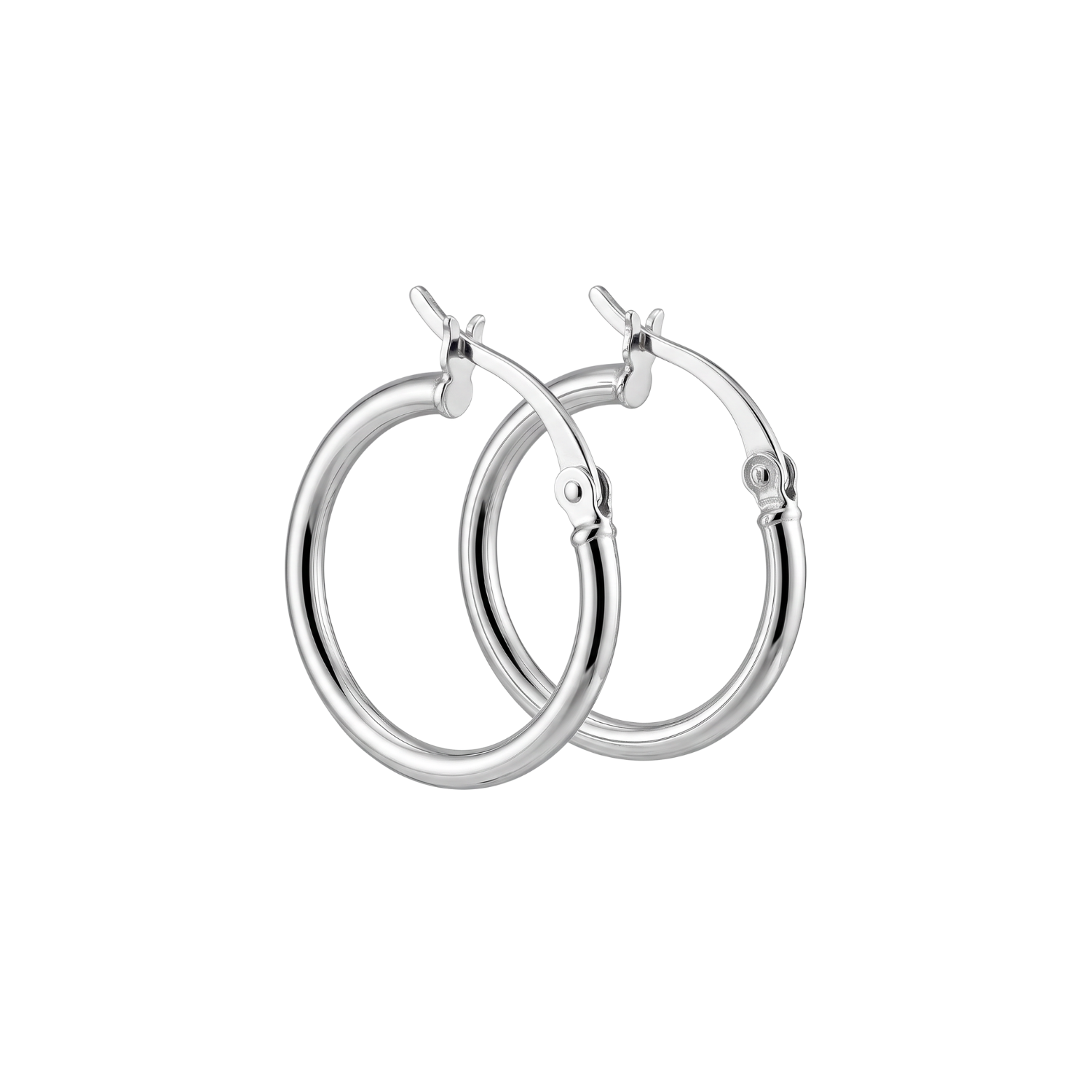 Aros de Plata Esterlina 925 Argollas Lisas Medianas 2
