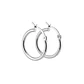 Aros de Plata Esterlina 925 Argollas Lisas Medianas - Miniatura 2