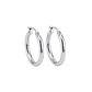 Aros de Plata Esterlina 925 Argollas Lisas Grandes - Miniatura 3