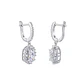 Aros de Plata Esterlina 925 Baguette Enmarcado Circón - Miniatura 2