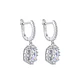 Aros de Plata Esterlina 925 Baguette Enmarcado Circón - Miniatura 3