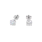 Aros de Plata Esterlina 925 Punto Circón 4 Grifas 5MM - Miniatura 2