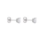 Aros de Plata Esterlina 925 Punto Circón 4 Grifas 5MM - Miniatura 3