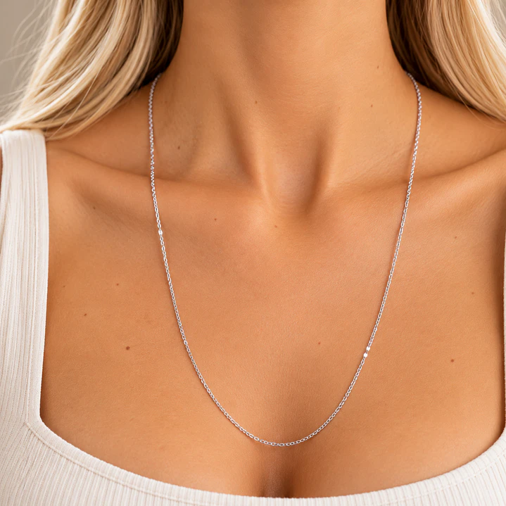 Cadena de Plata Esterlina 925 Limada Gruesa 4