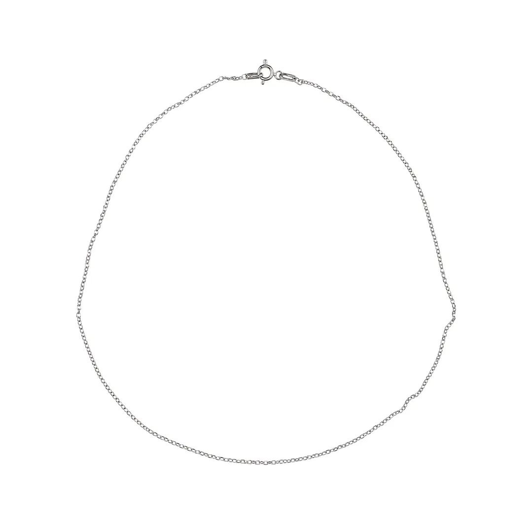 Cadena de Plata Esterlina 925 Limada Larga 1